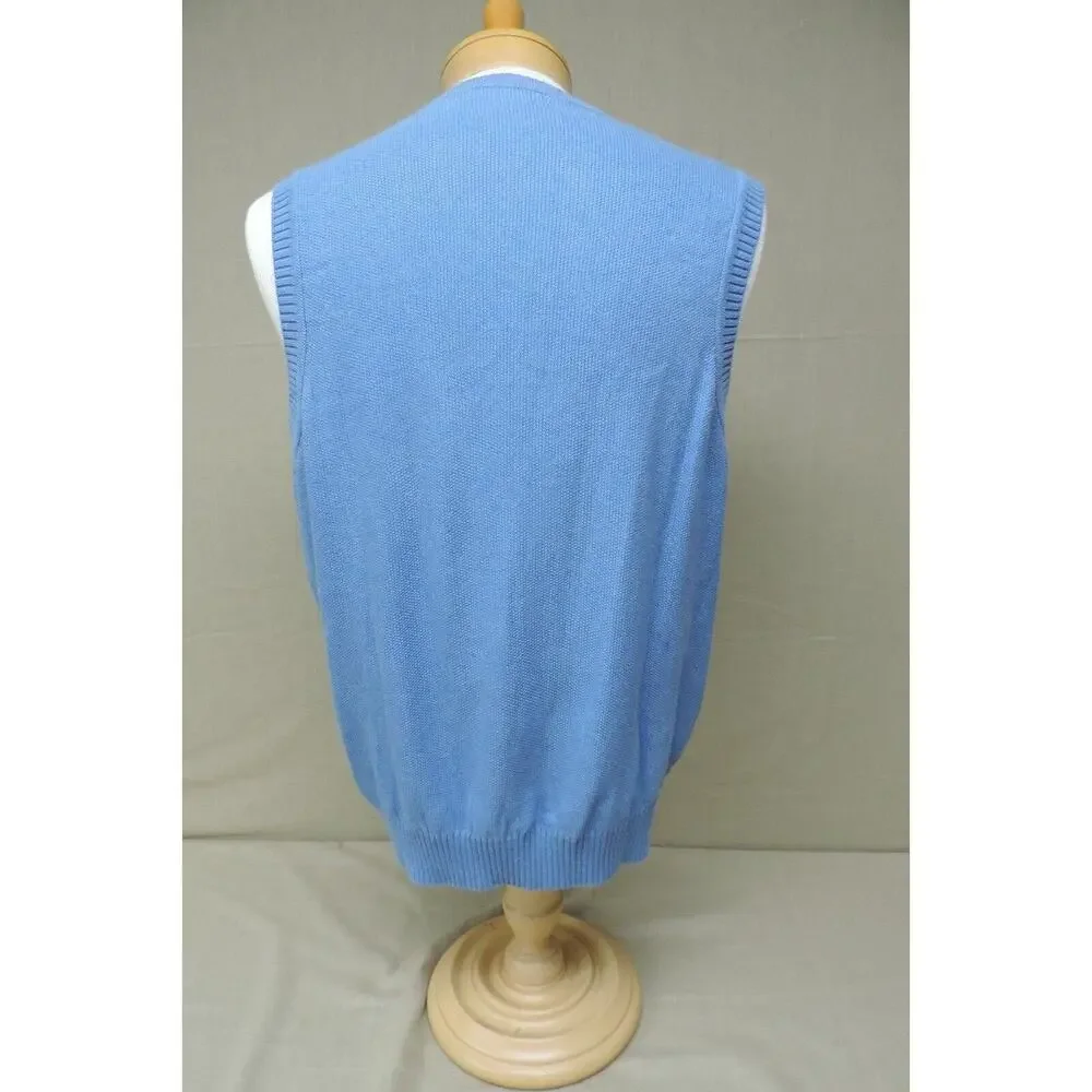 bobby jones mens size Large blue sweater vest